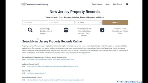 Nj Property Records